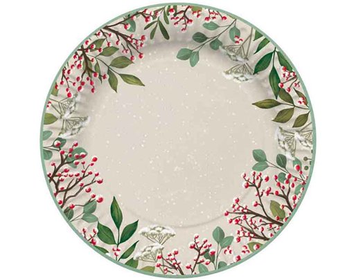 8PK TRADITIONAL PAPER PLATES