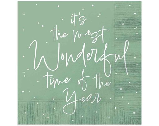 16PK TRADITIONAL CHRISTMAS PAPER NAPKINS
