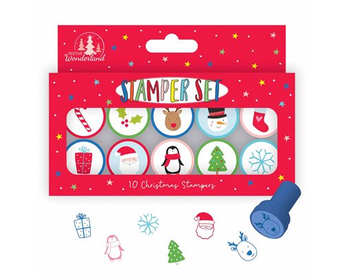 CHRISTMAS 10 PACK STAMPERS