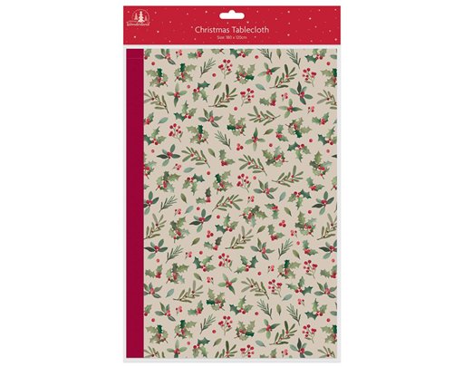 109x160cm HOLLY PAPER TABLECOVER