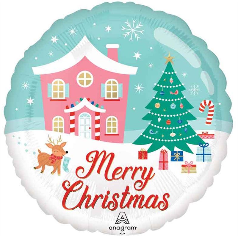 18in NOSTALGIC CHRISTMAS WONDERLAND FOIL BALLOON