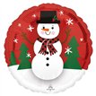 18in SMILEY SNOWMAN FOIL BALLOON