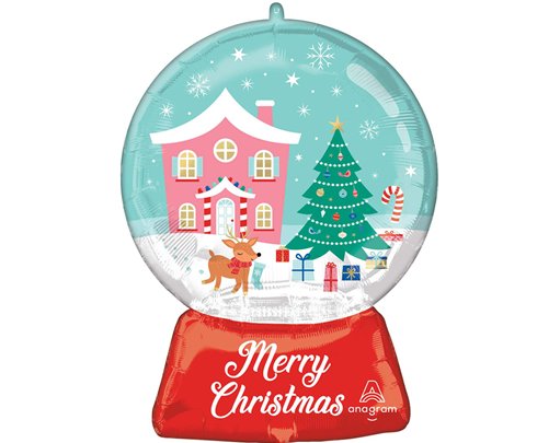 20in WONDERLAND SNOWLGLOBE FOIL BALLOON