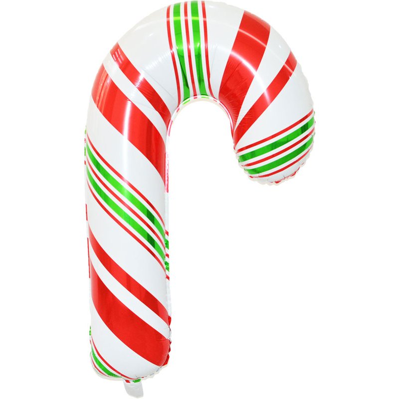 18in LARGE CANDY CANE FOIL BALLOON
