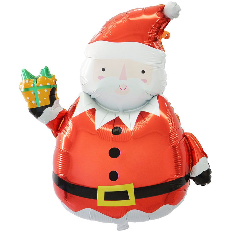 28in LARGE SANTA SHAPE FOIL BALLOON