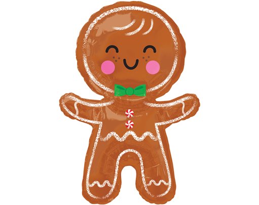 22inch GINGERBREAD MAN SUPERSHAPE FOIL BALLOON