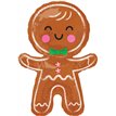 22inch GINGERBREAD MAN SUPERSHAPE FOIL BALLOON