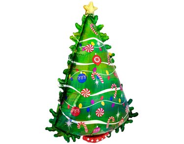 26in CHRISTMAS TREE SUPERSHAPE FOIL BALLOON