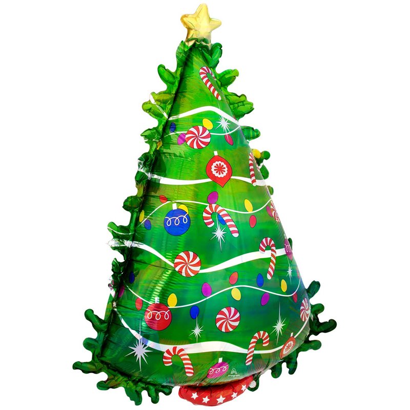26in CHRISTMAS TREE SUPERSHAPE FOIL BALLOON