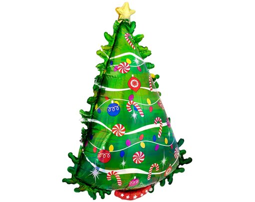 26in CHRISTMAS TREE SUPERSHAPE FOIL BALLOON