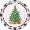 8PK 23cm HOLIDAY TREE DINNER PLATES