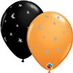 25PK 11IN CRESCENT MOONS & STARS QUALATEX