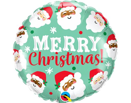 18IN HO HO HO CHRISTMAS SANTAS FOIL BALLOON
