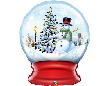 36IN SNOW GLOBE FOIL BALLOON