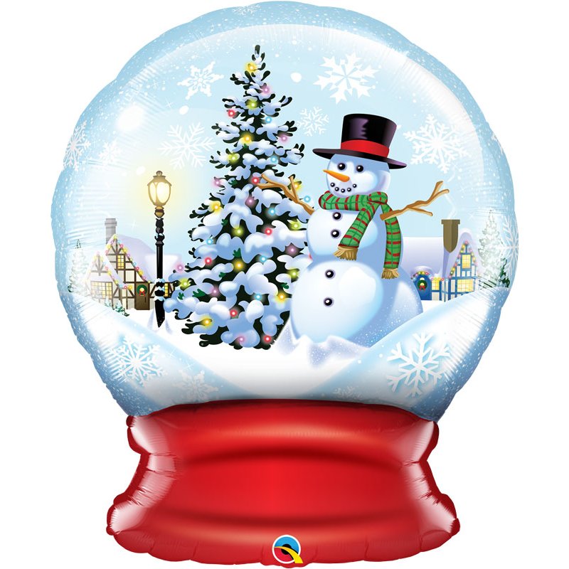 36IN SNOW GLOBE FOIL BALLOON