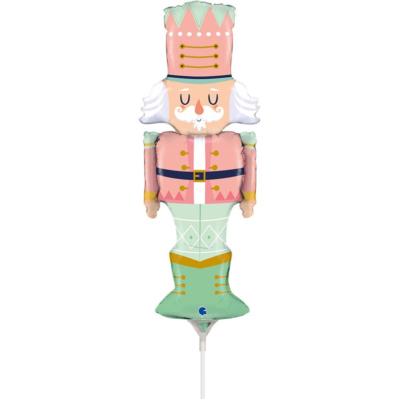 14in PASTEL NUTCRACKER MINI AIRFILL FOIL BALLOON 10S