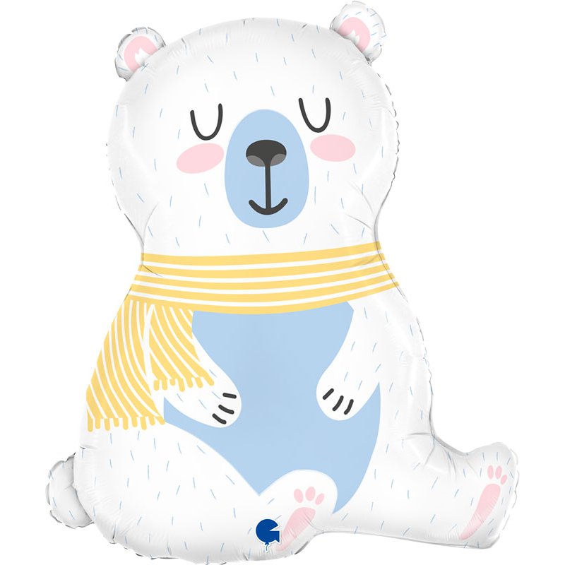 34in POLAR BEAR FOIL BALLOON
