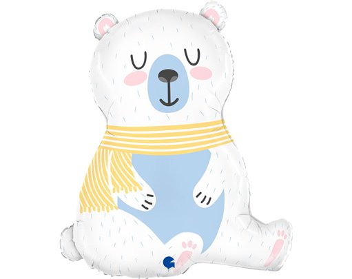 34in POLAR BEAR FOIL BALLOON