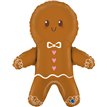 33in CUTE GINGERBREAD MAN FOIL BALLOON