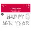 NEW YEARS EVE SILVER FOIL BALLOON KIT