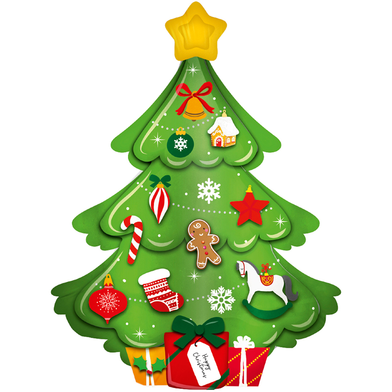 CHRISTMAS TREE FOIL BALLOON