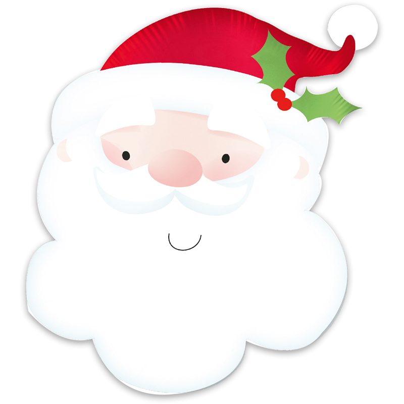 SANTAS HEAD FOIL BALLOON
