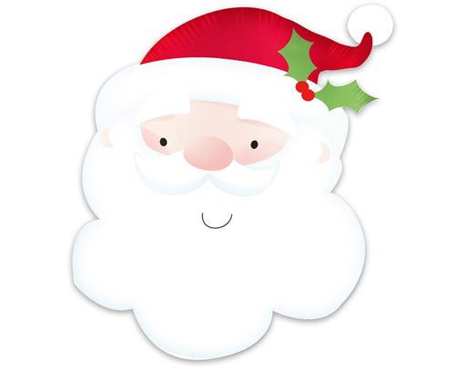 SANTAS HEAD FOIL BALLOON