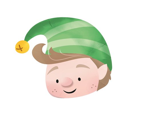 ELF HEAD FOIL BALLOON