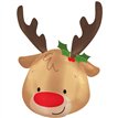 REINDEER HEAD FOIL BALLOON