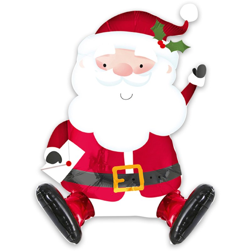 SITTING SANTA FOIL BALLOON
