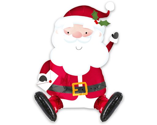 SITTING SANTA FOIL BALLOON