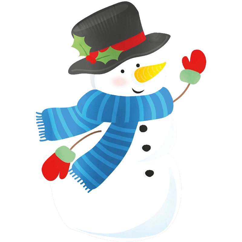 STANDING SNOWMAN FOIL BALLOON