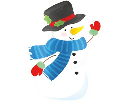 STANDING SNOWMAN FOIL BALLOON