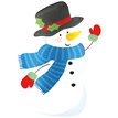 STANDING SNOWMAN FOIL BALLOON
