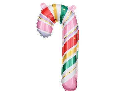 5PK 14in CANDY CANE AIR FILL FOIL BALLOON