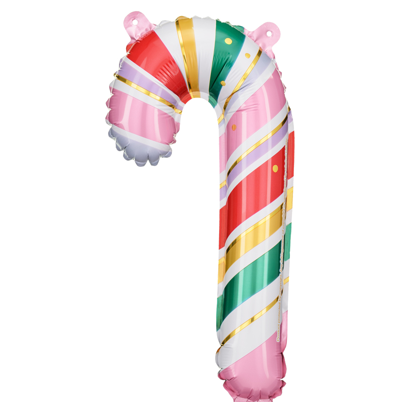5PK 14in CANDY CANE AIR FILL FOIL BALLOON