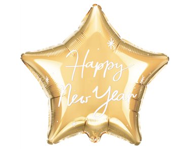 20in HAPPY NEW YEAR FOIL BALLOON STAR