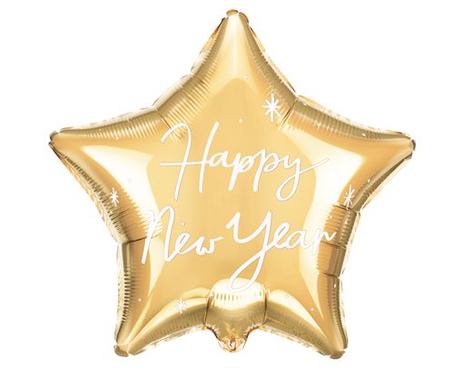 20in HAPPY NEW YEAR FOIL BALLOON STAR