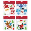 4ASST CHRISTMAS WINDOW GELS