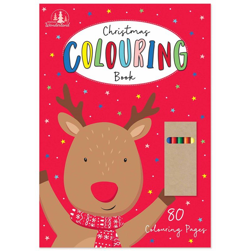 CHRISTMAS PREMIUM COLOURING BOOK 6S