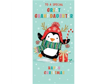 CHRISTMAS SPIRIT GREAT GRANDDAUGHTER MONEY WALLET 10S