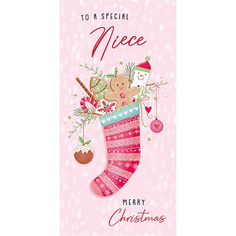 CHRISTMAS SPIRIT NIECE MONEY WALLET 10S