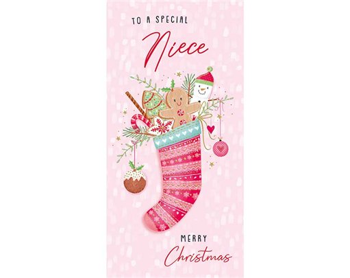 CHRISTMAS SPIRIT NIECE MONEY WALLET 10S