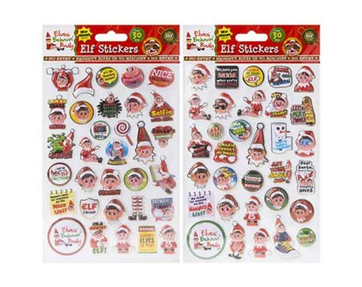 30PC ELF VINYL PUFFY STICKERS