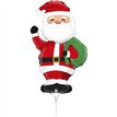 14in SANTA MINI AIR FILL FOIL BALLOON 10S
