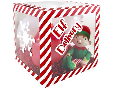 XMAS CANDY STRIPE BALLOON BOX