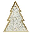 GOLD CHRISTMAS TREE PATTERNED GRAZING BOARD