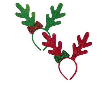 METALLIC REINDEER HEADBAND