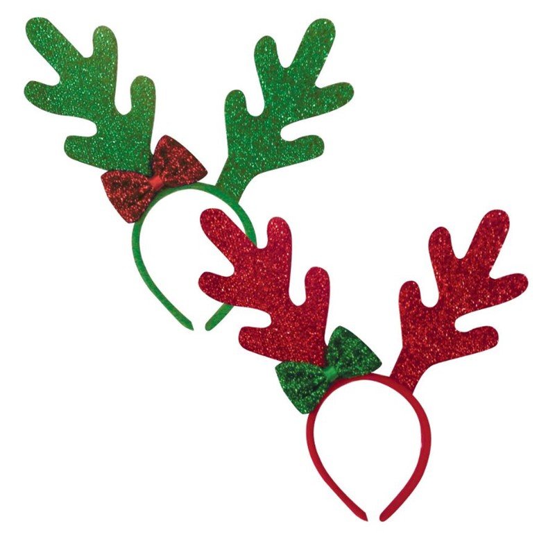 METALLIC REINDEER HEADBAND