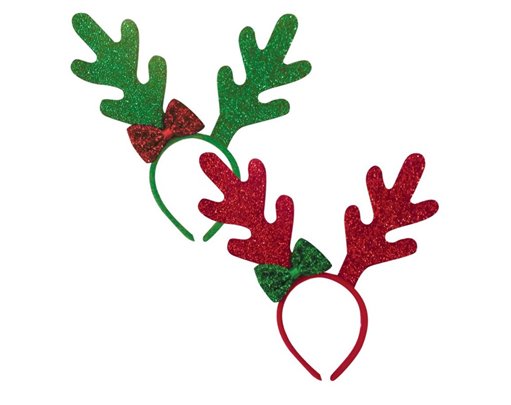 METALLIC REINDEER HEADBAND
